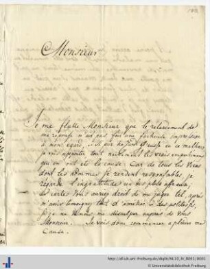 Nachlass F. D. Ring (NL 10/IV B 91) : Briefwechsel Dejean - Ring