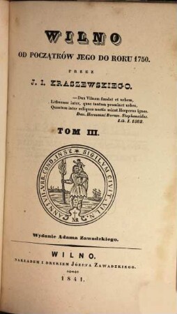 Wilno od początków jego do roku 1750, 3