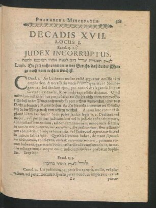 Decadis XVII.