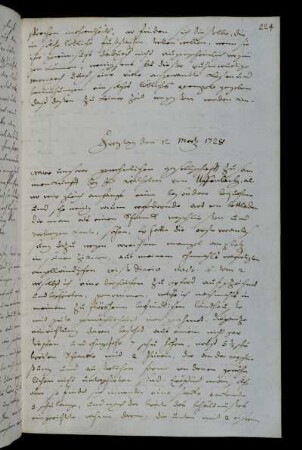 Freytag den 12 Mertz 1728