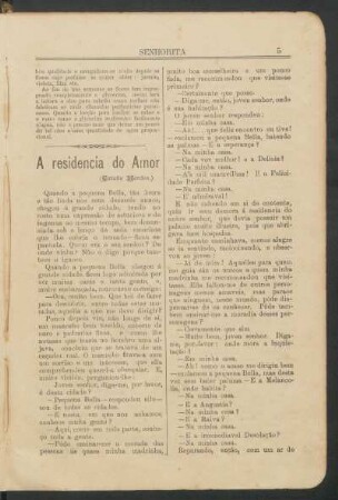 A residência do amor : (Catulle Mendès.)