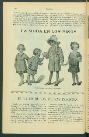 La Moda en los Niños
