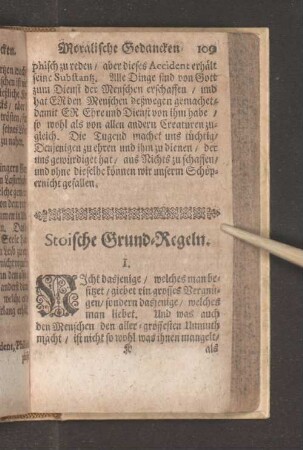 Stoische Grund-Regeln.