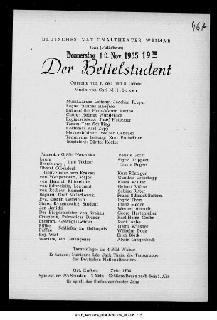 Der Bettelstudent