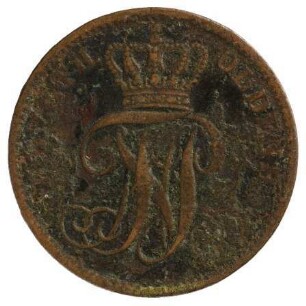 Münze, Schwaren, 1858 n. Chr.