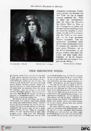 Über dekorative Werte
