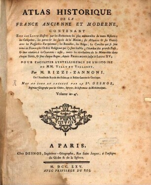 Atlas historique de la France