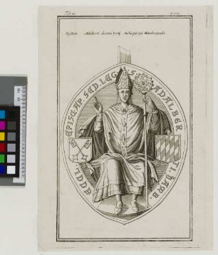 [Adam von Bremen : Siegelbild] Sigillum Adalberti decimi tertÿ Archiespicopi Hamburgensis