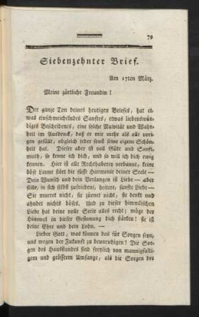 Siebenzehnter Brief.