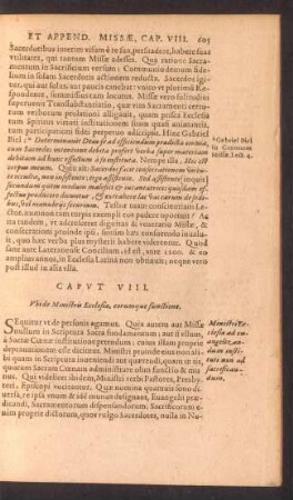 Cap. VIII. Ubi Ministris Ecclesia, eorumque functione.