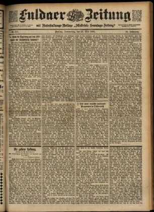 Ausgabe vom Donnerstag, den 25. Mai 1899.