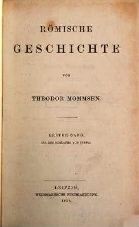Römische Geschichte, 1
