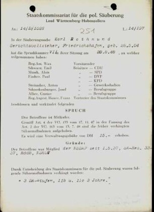 Rothmund, Karl