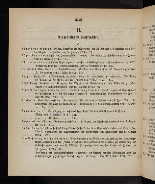 336-346, II. Alphabetisches Sachregister