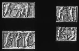 Hamburg, Elfenbeinreliefs von byzantinischen Küsten bei Pesaro (?); Sammlung Campe Hamburg