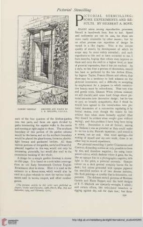 40.1910 = Nr. 159: Pictorial stencilling : some experiments and results$nElektronische Ressource