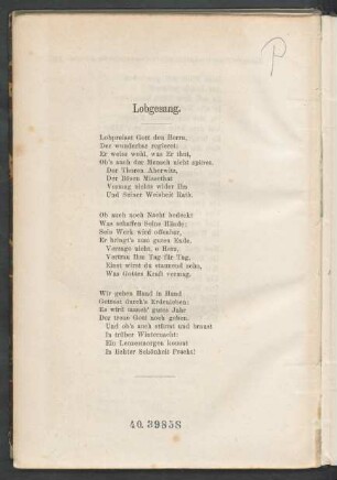 Lobgesang.