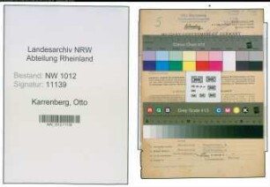 Entnazifizierung Otto Karrenberg , geb. 21.05.1905 (Kaufmann)