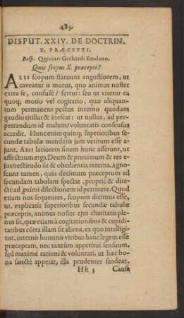 Disput. XXIV. De Doctrin. X. Praecepti.