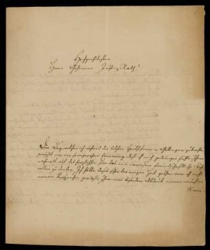 1: Brief von Johann Wilhelm Bickell an Gustav Hugo, Marburg, 23.1.1828