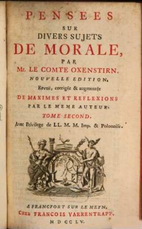 Pensees Sur Divers Sujets De Morale, Tome Second