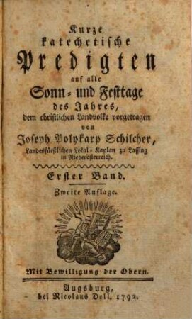 Kurze katechetische Predigten auf alle Sonn- und Festtage des Jahres, 1