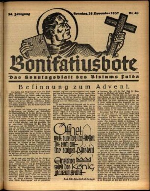Ausgabe vom Sonntag, den 28. November 1937.