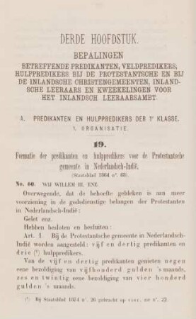 A. Predikanten en hulppredikers der 1e klasse