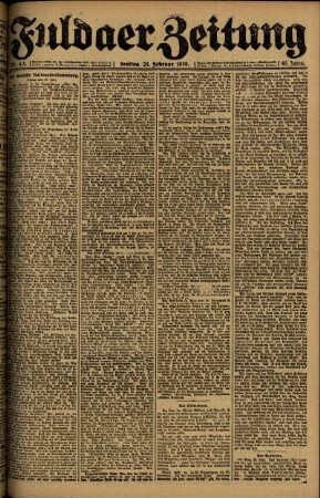 Ausgabe vom Freitag, den 21. Februar 1919.