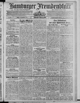 Hamburger Fremdenblatt, Abendausgabe