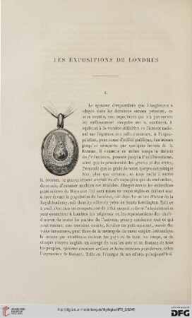 2. Pér. 6.1872: Les expositions de Londres, 1