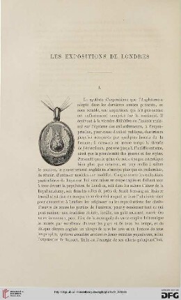 2. Pér. 6.1872: Les expositions de Londres, 1