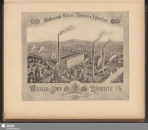 Winkler & Sohn, Rochlitz i/S. Mechanische Weberei, Färberei u. Appretur