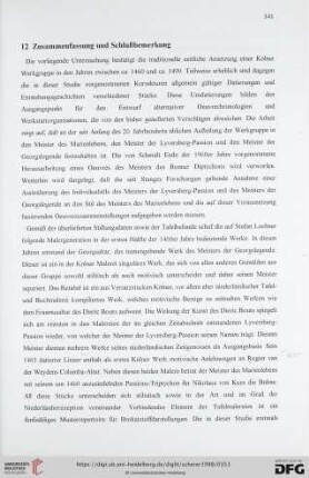 12 Zusammenfassung und Schlußbemerkung