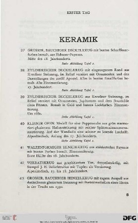Keramik (Nr. 37-83)