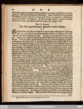 Das IX. Capitel. Von dem gegenwärtigen Zustande beyder Städte.
