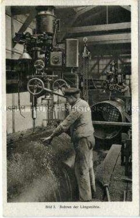 Produktion eines Lokomotivkessels bei Hanomag