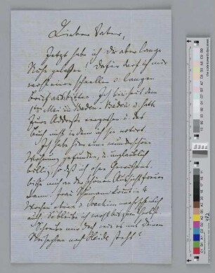 Brief an Johann Jacob Brahms