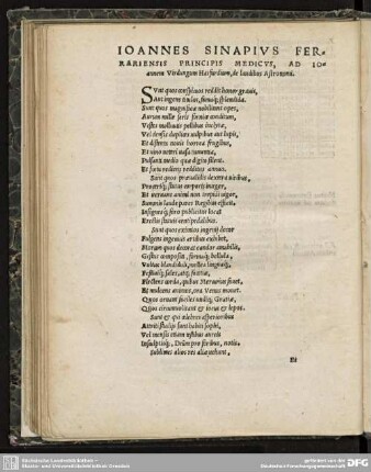 Lobrede auf Johann Sinapius