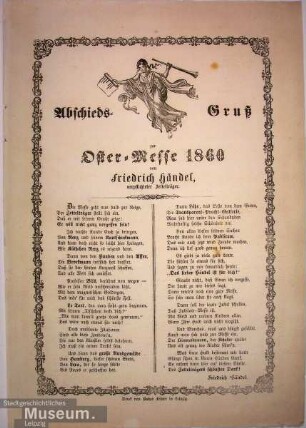 Abschieds-Gruß zur Oster-Messe 1860