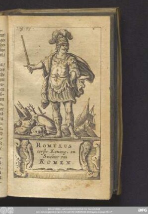 [Romulus der erste König.]