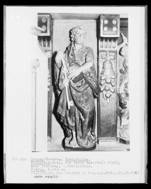 Hochaltar, 1. Obergeschoss: Heiliger Petrus