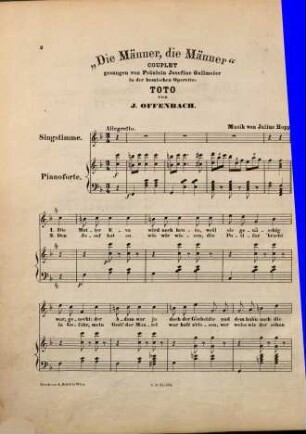 Toto : Couplet: "Die Männer, die Männer"