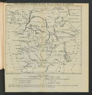 Voies D'Acces Aux Bassins Du haut-Nil, Du Congo Et Du Zambéze.