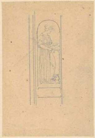 Die Zeichenkunst (?) - (Entwurf für die Dresdner Gemäldegalerie?)