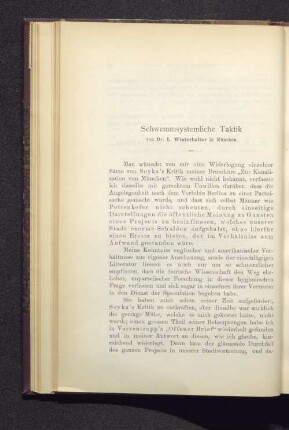 Schwemmsystemliche Taktik