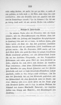 Blücher`s Federbusch.