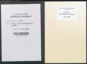 Bau und Reparatur der geistlichen Gebäude zu Hörste (Amt Ravensberg)