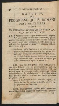 Caput IV. De Progressu Iuris Romani Post XII. Tabulas ...