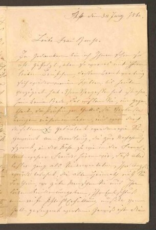 18 Briefe von Josephine Brentano an Anna Reuß